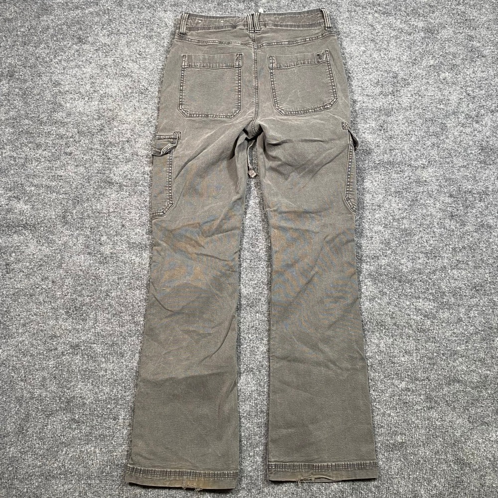 American Eagle Classic Bootcut Cargo Pants Mens 28x30 Faded Gray Stretch Utility